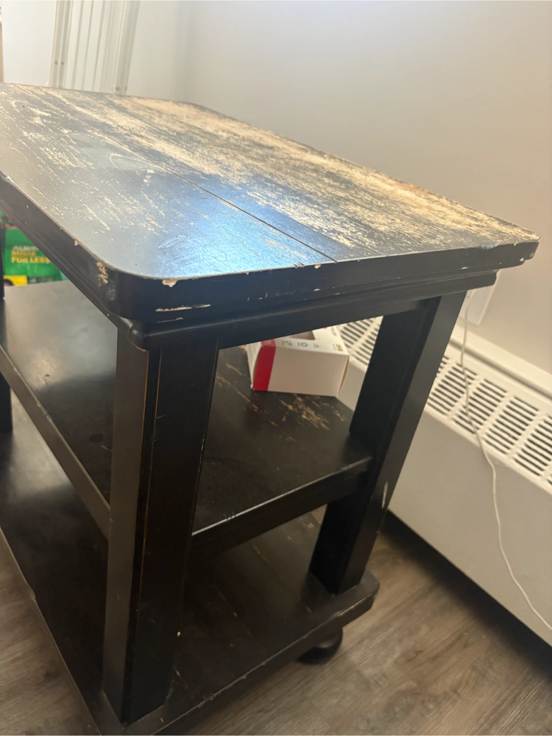 Rustic Distressed End Table - photo 2