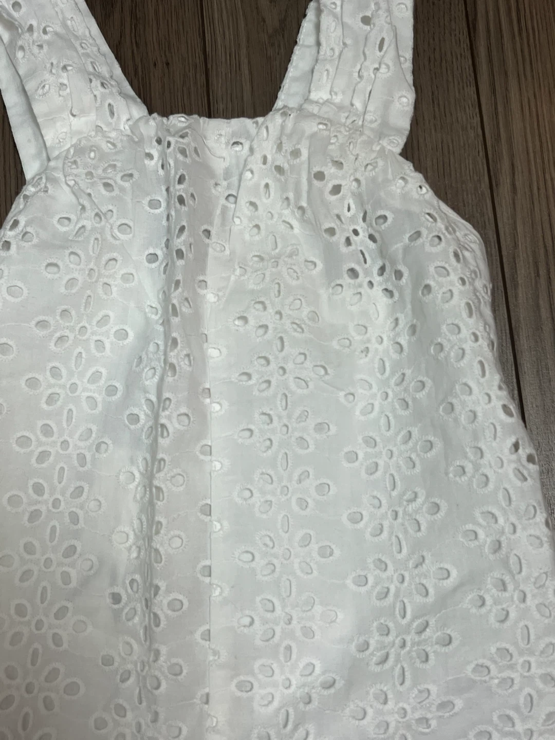 Zara White Eyelet Jumpsuit - Size 3-4 Years - photo 2