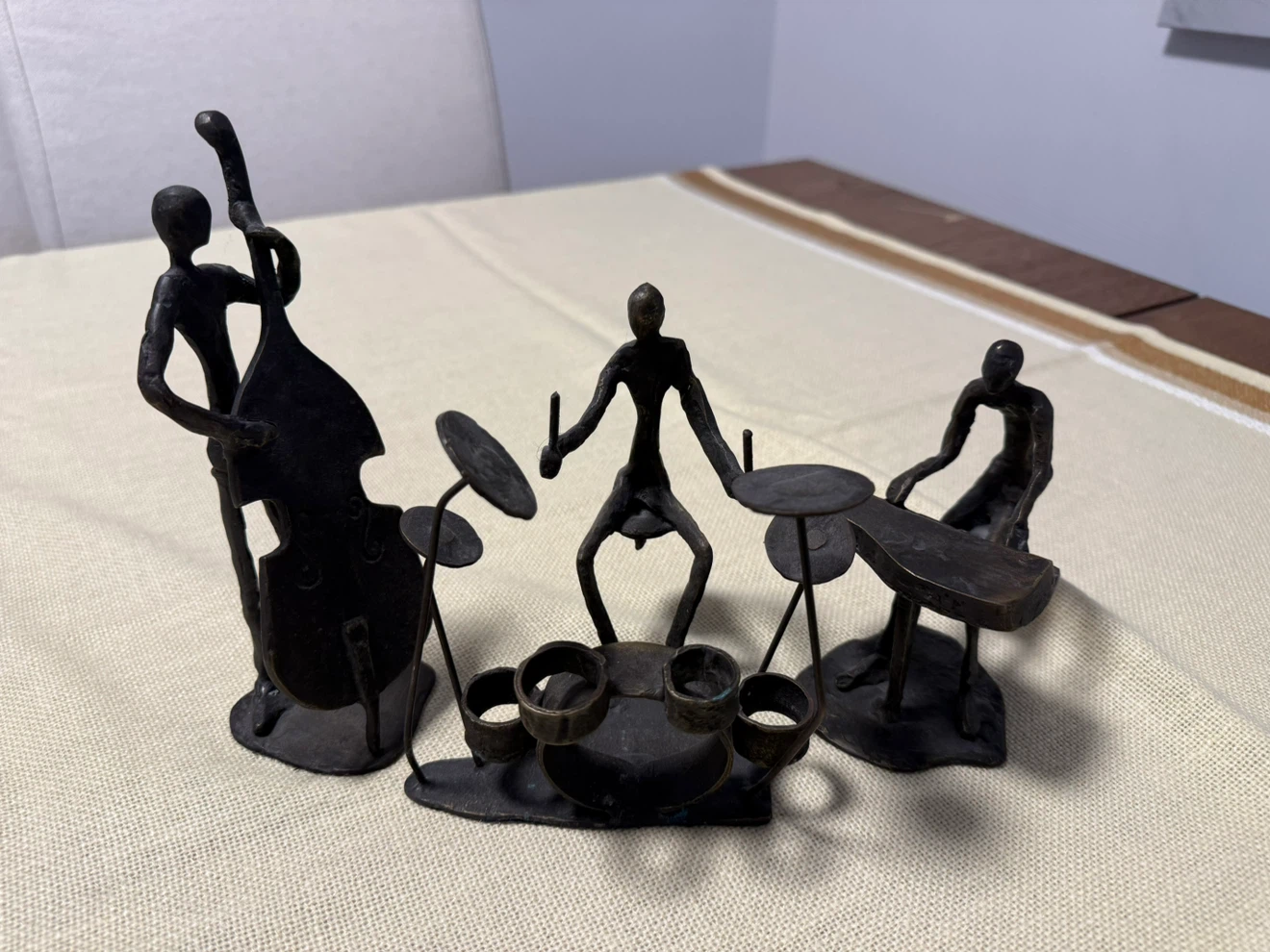 Metal Jazz Band Figurine Set