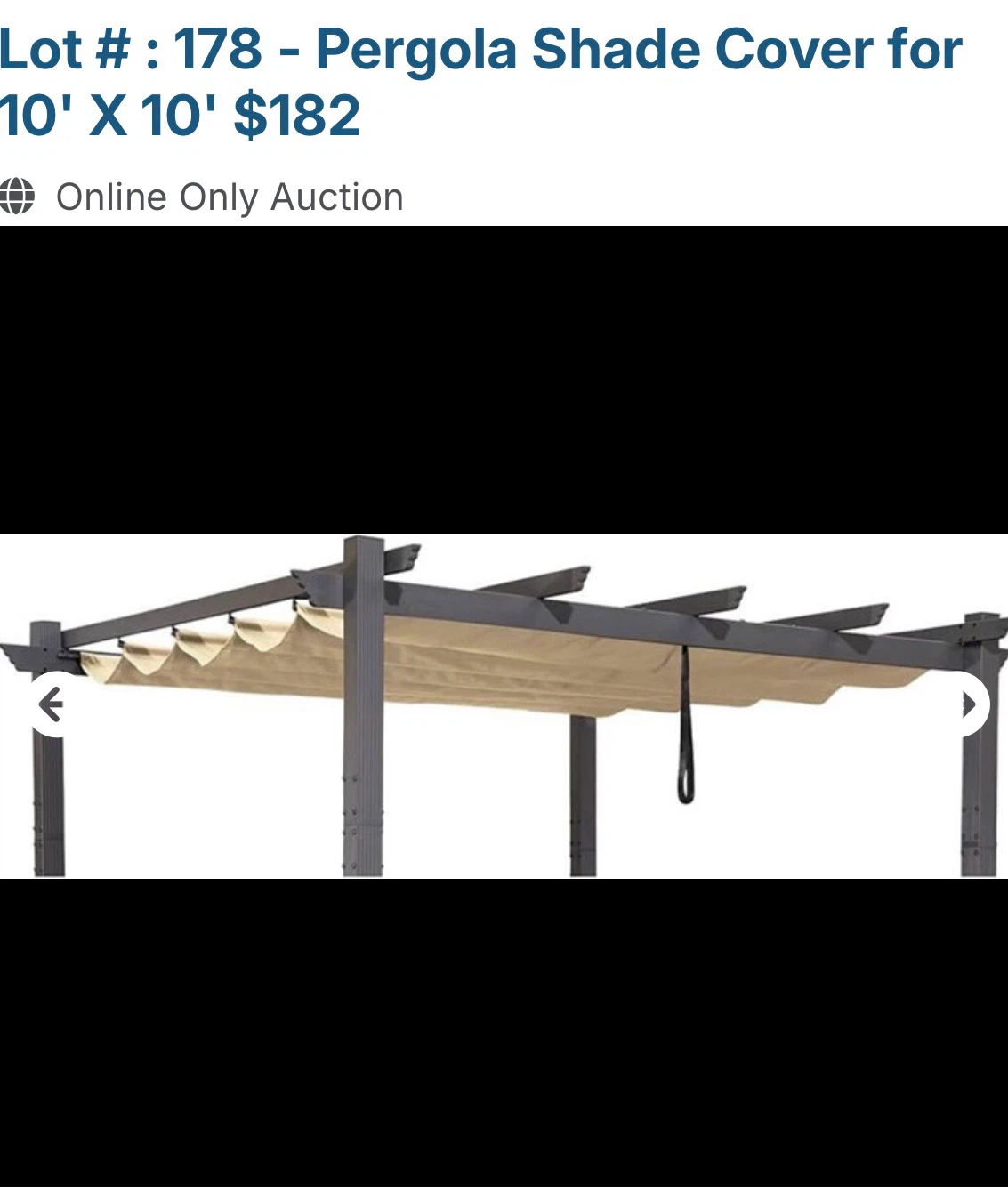 Pergola Shade Cover 10' X 10' - photo 3
