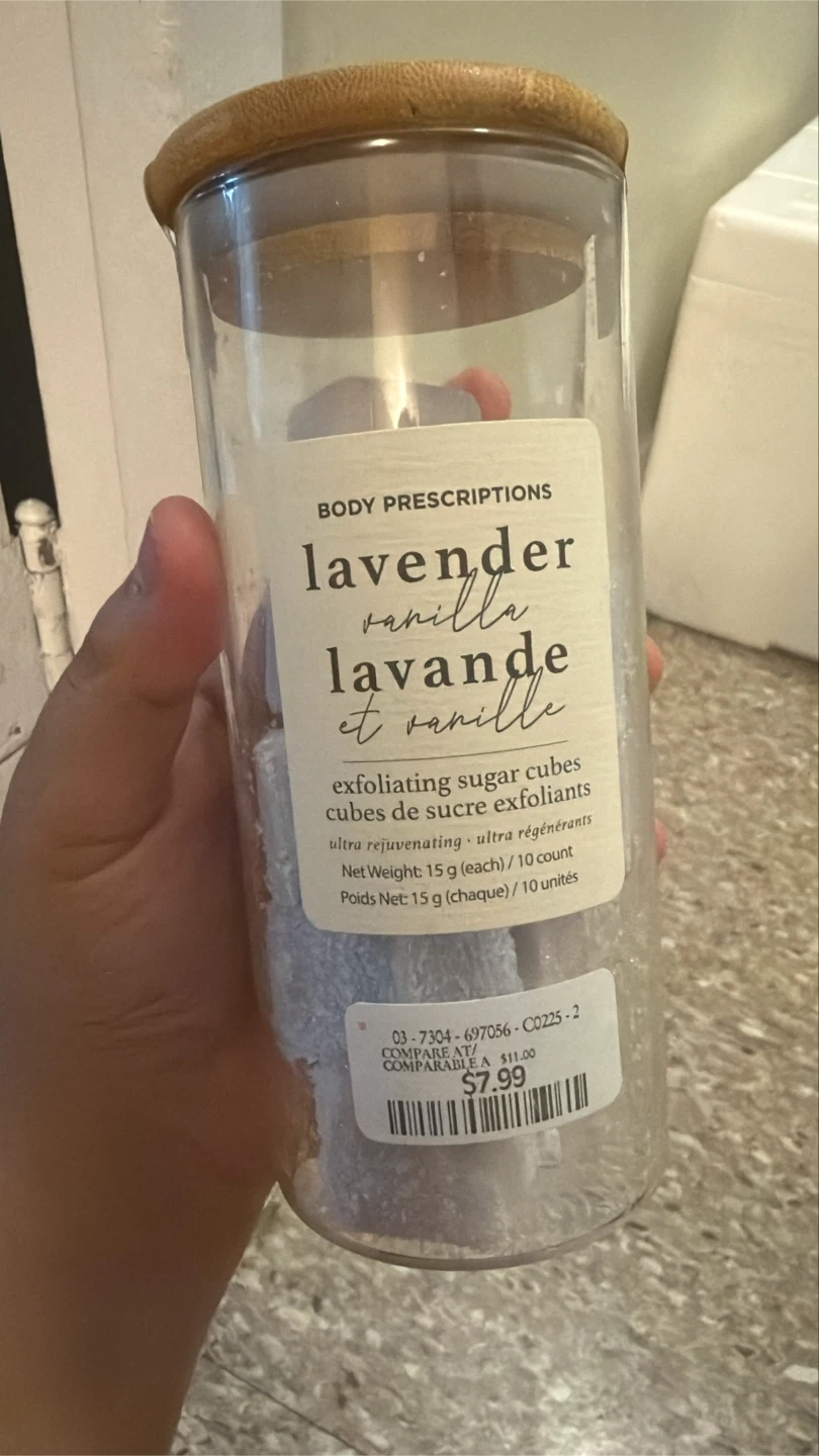 Body Prescriptions Lavender Vanilla Exfoliating Sugar Cubes