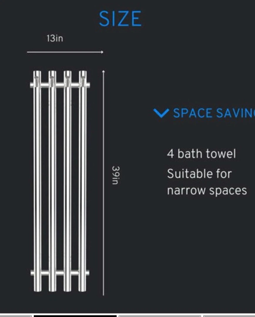 Heated Towel Rack - Space Saving - photo 3