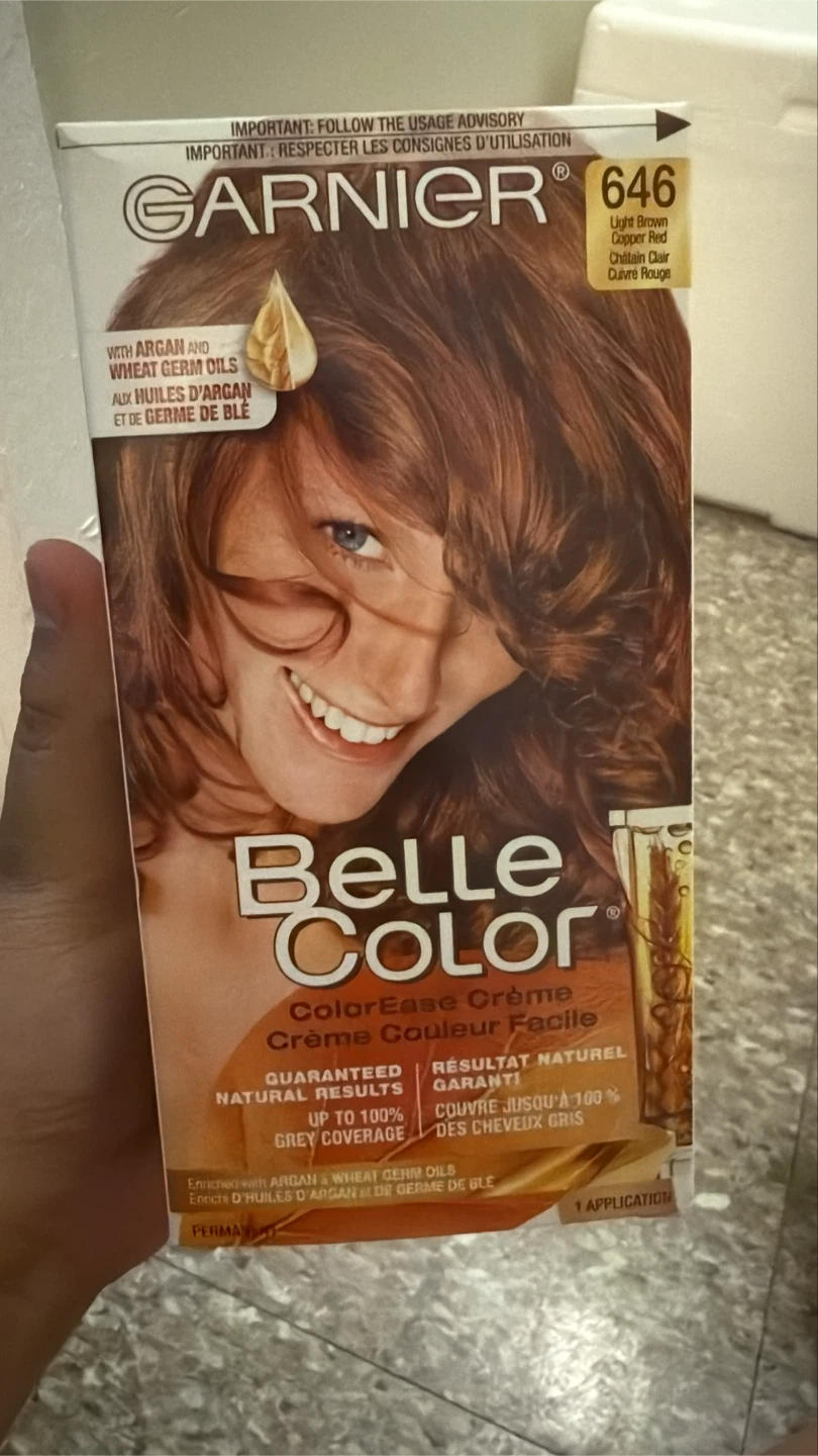 Garnier Belle Color 646 Light Brown Copper Red Hair Dye