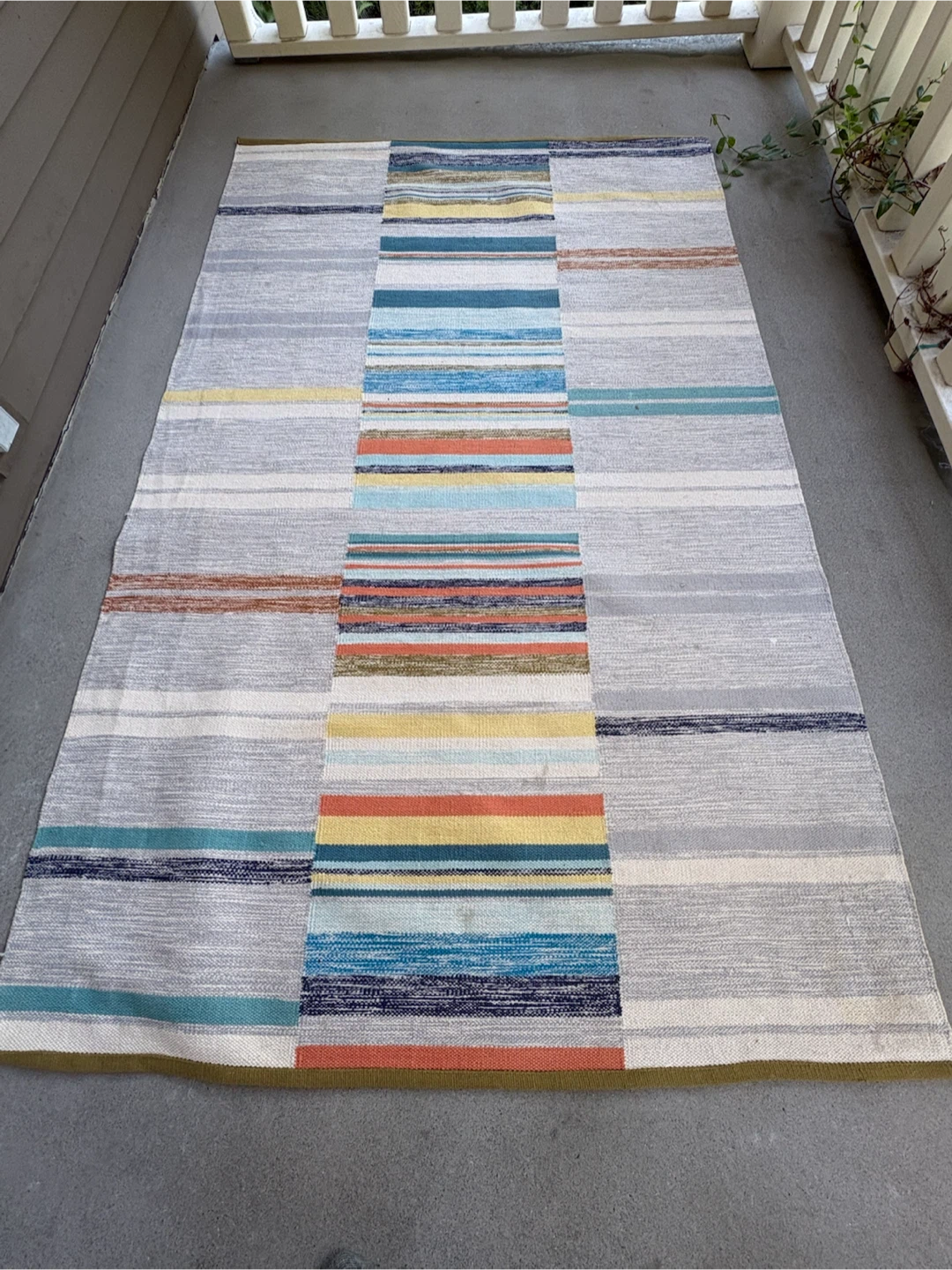 West Elm 5 x 8 Striped Area Rug