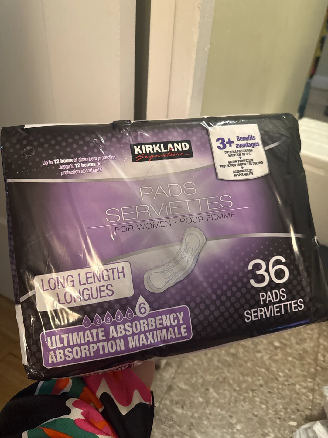 Kirkland Signature Long Length Pads - 36 Count