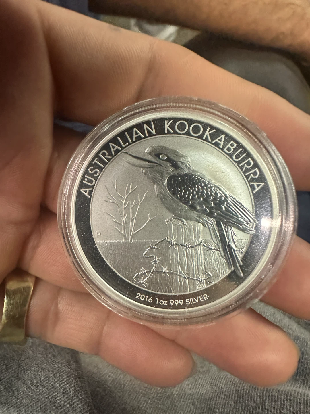 2016 Australian Kookaburra 1oz 999 Silver Dollar Coin
