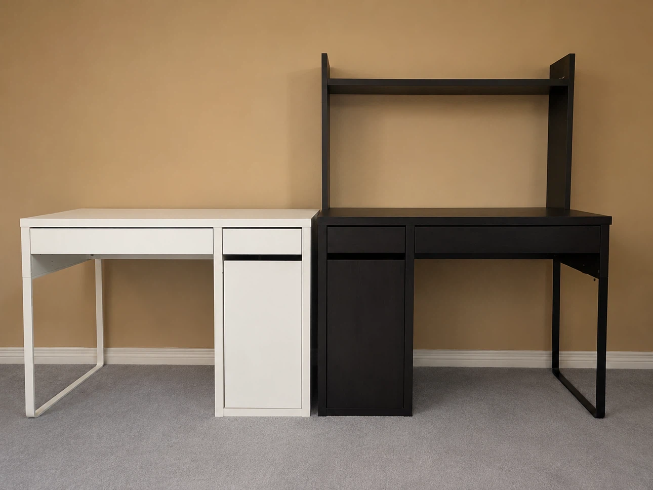 IKEA Micke Desks (White and Black)both 175
