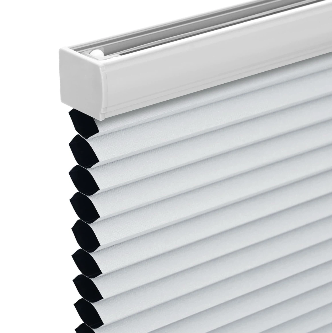 White Pleated Blinds