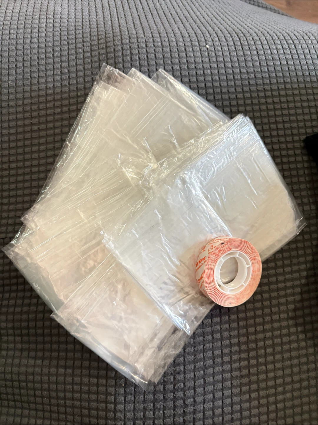 Window sealing /Clear Plastic Bags with Adhesive Tape