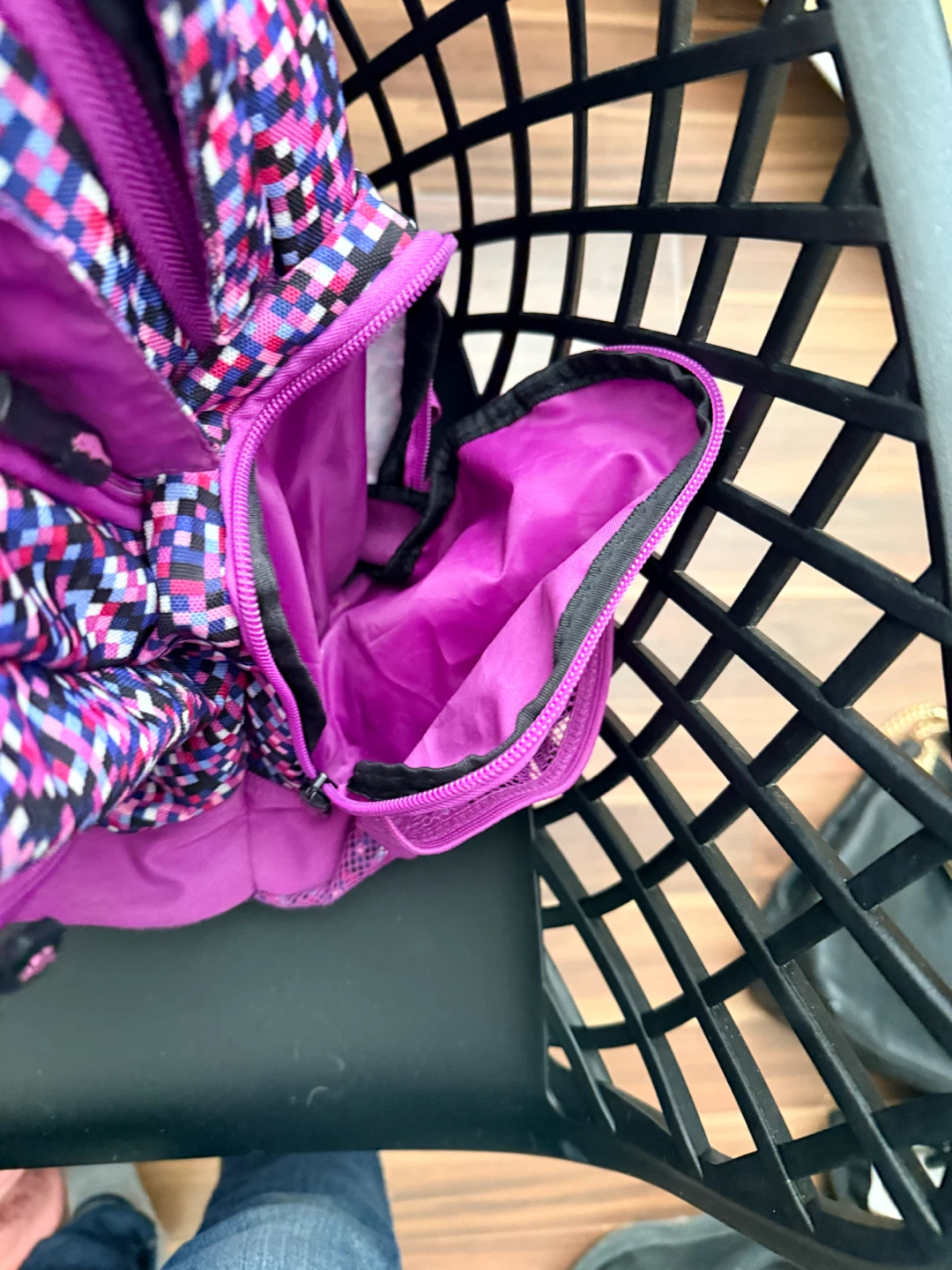 New Roots Backpack colourful pixelated design purple - photo 5