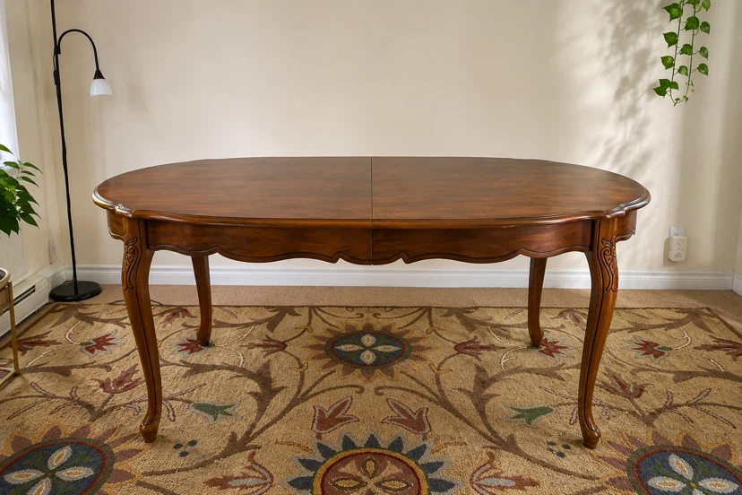 Beautiful Extendable French Provincial Dining Table