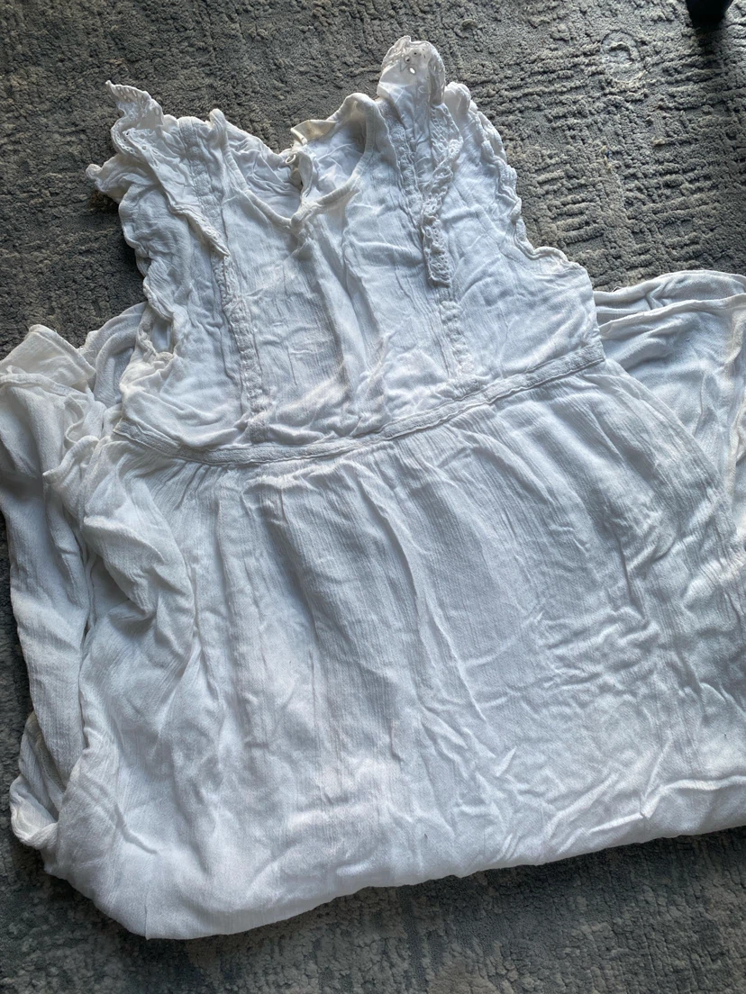 Mango Kids White Dress