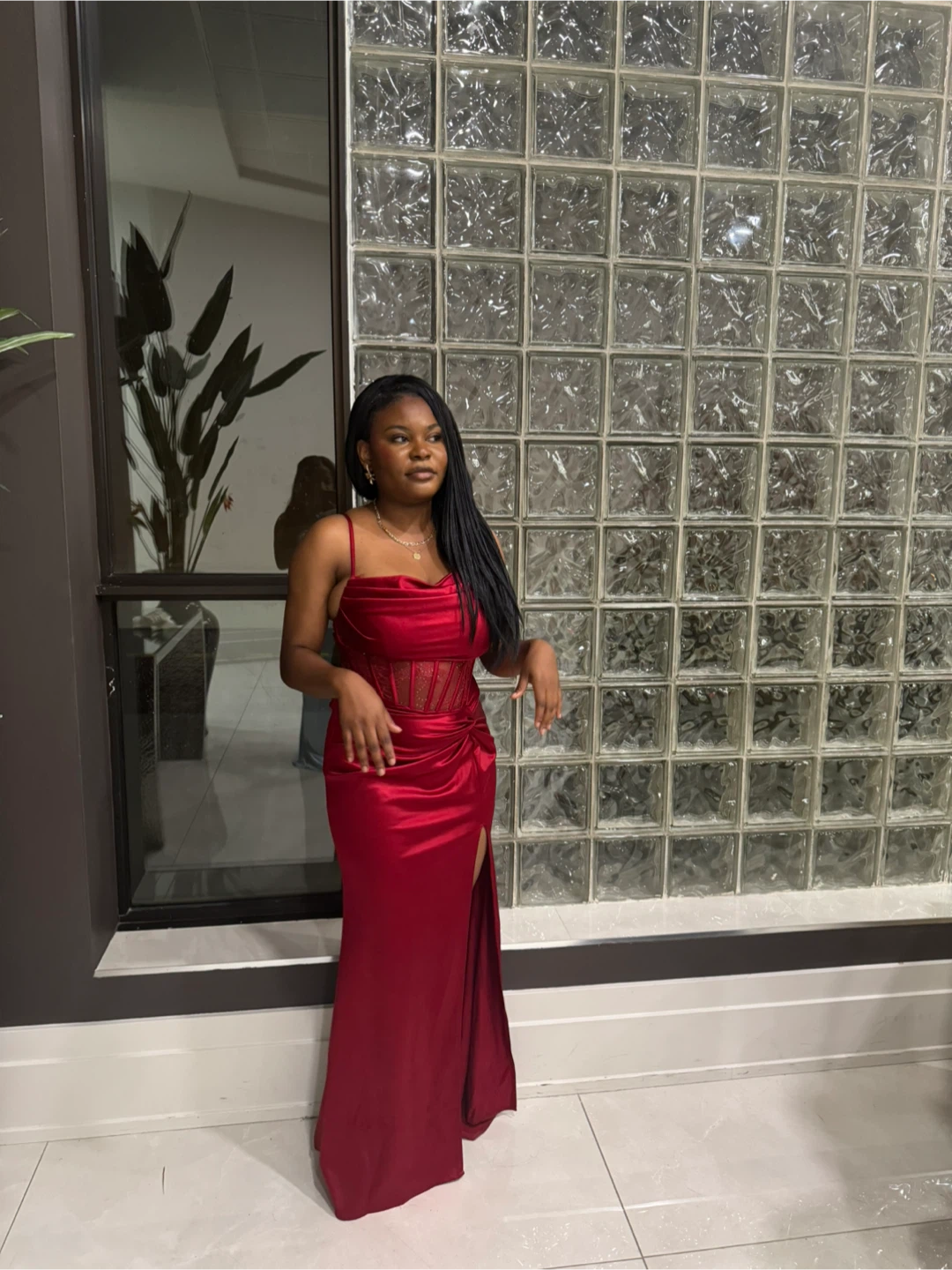 Red dress