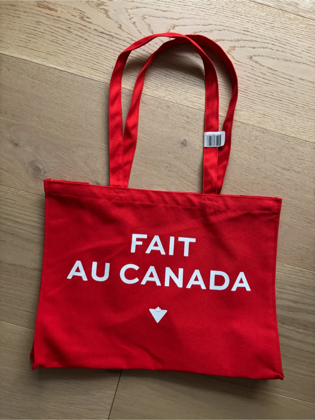 NEW Canadian Tire “Made In Canada” Reusable Tote Bag, Red - photo 2
