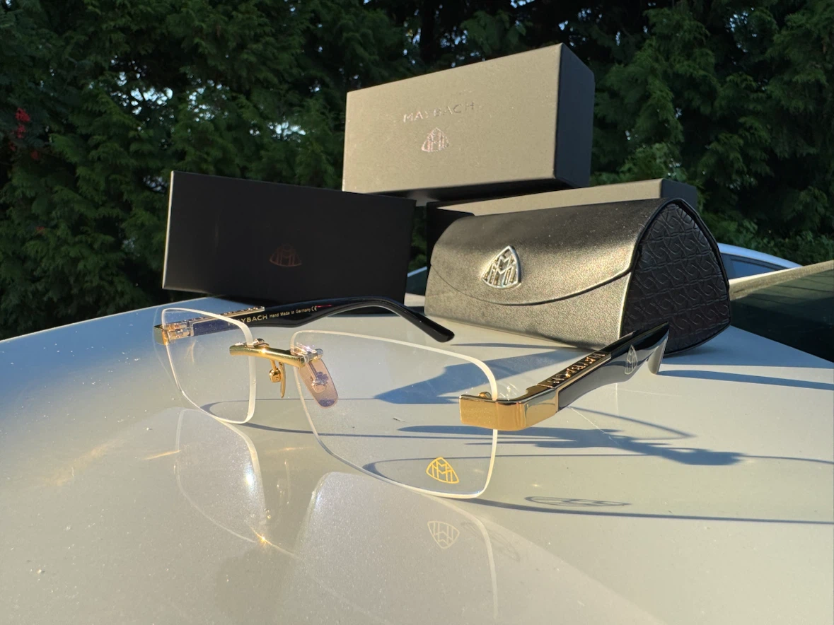 Maybach Rimless Glasses with Case