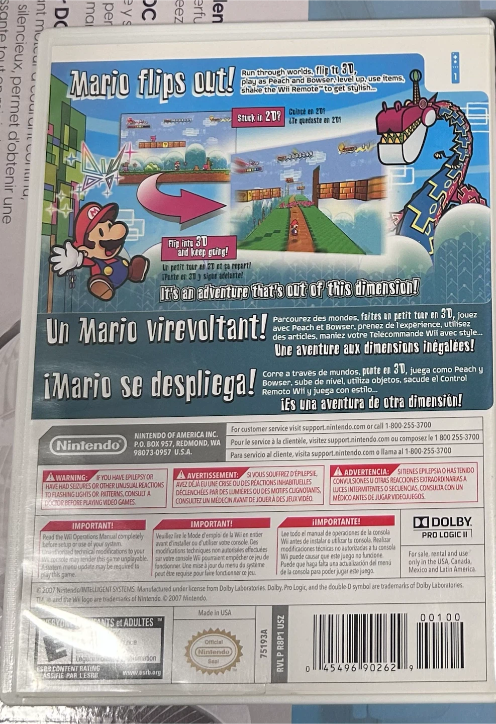 Super Paper Mario for Nintendo Wii - photo 3