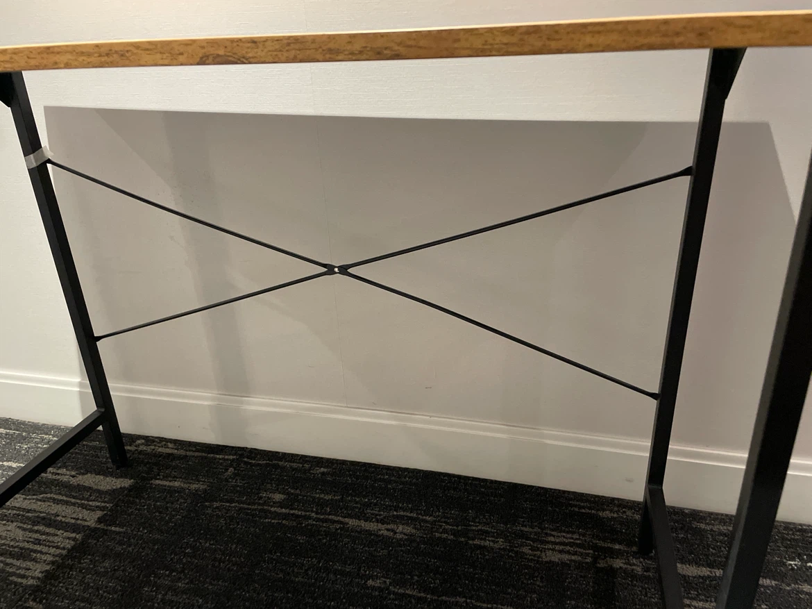 Rustic Wood Grain Computer Desk - photo 3