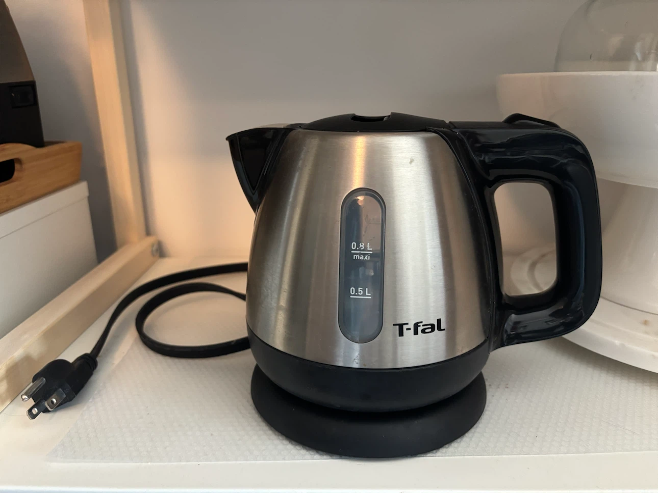 T-fal Mini Electric Kettle - 360° Base - 0.8L - Stainless Steel