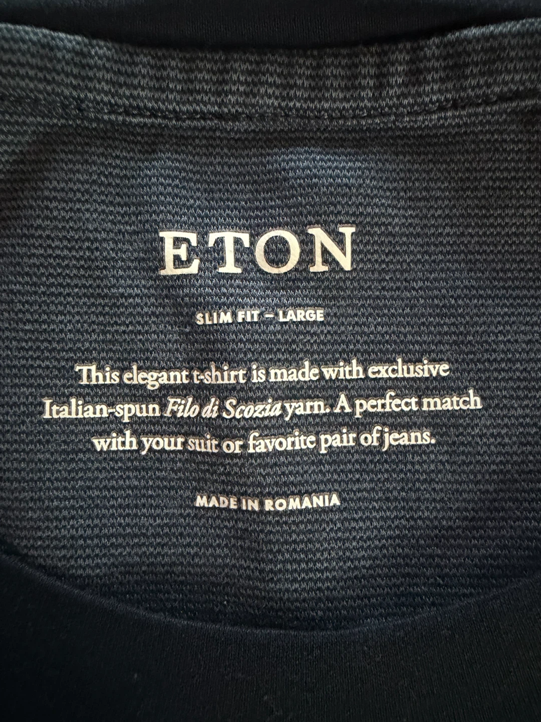 Like new - Eton Slim Fit T-Shirt - Large - photo 2