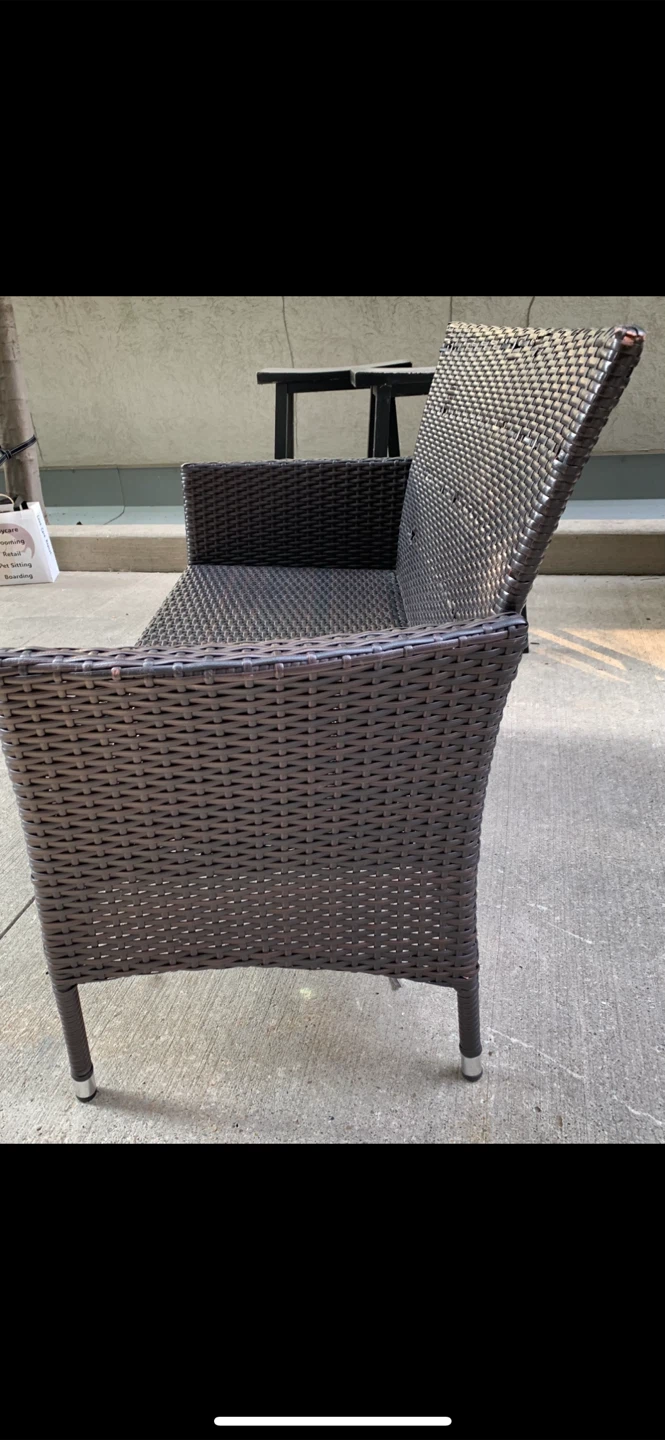 ❗️TONIGHT URGENT PICK-UP! Outdoor 2 seaters wicker chair - photo 4