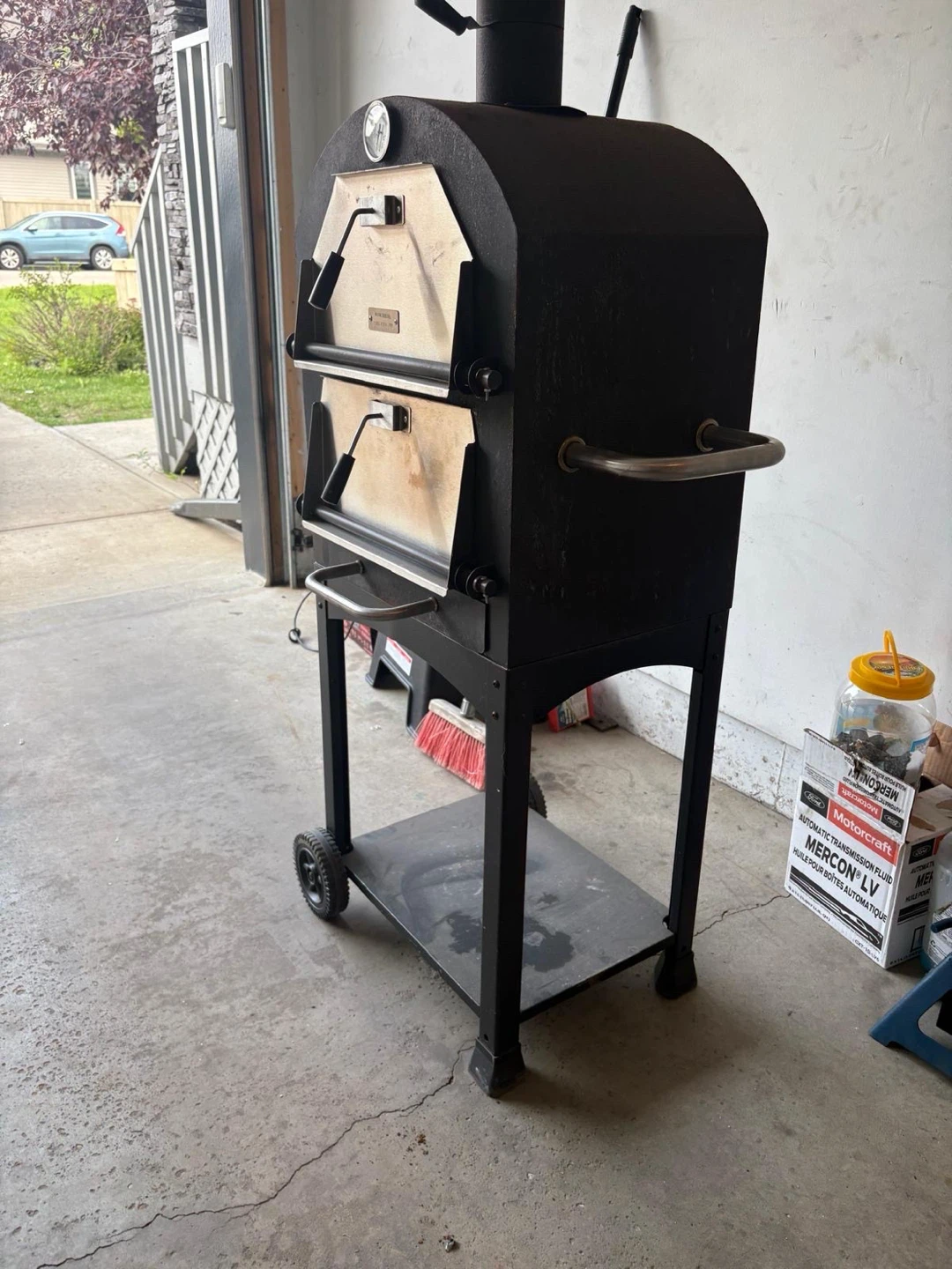 Two-Tiered Outdoor Pizza Oven