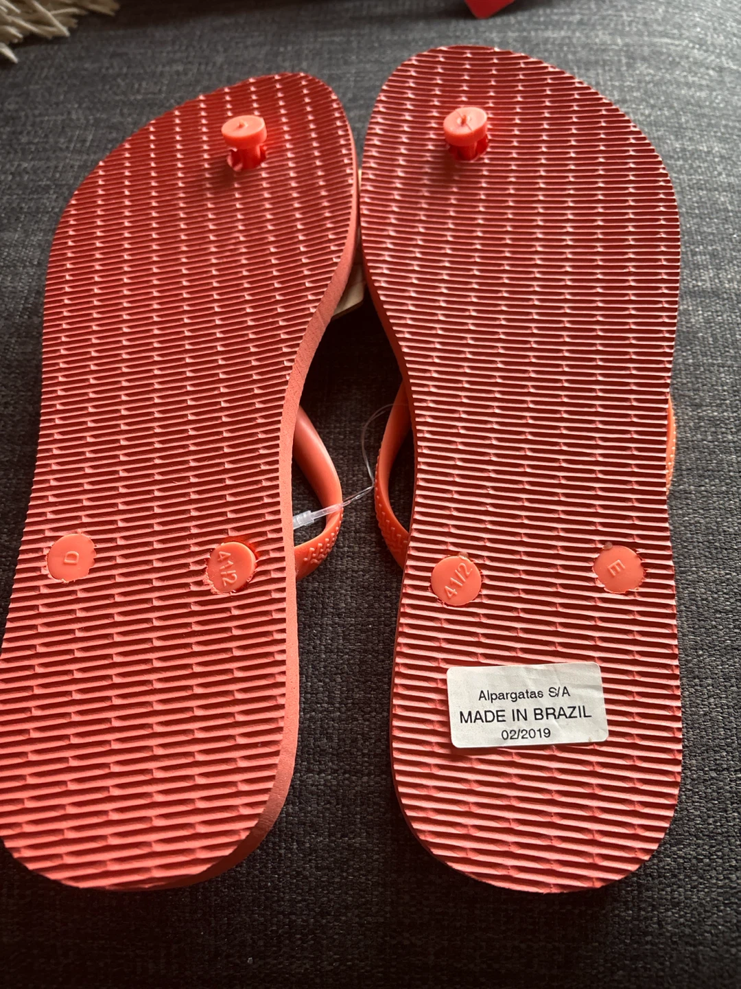 Havaianas Flip Flops Coral Size 41-42 - photo 2