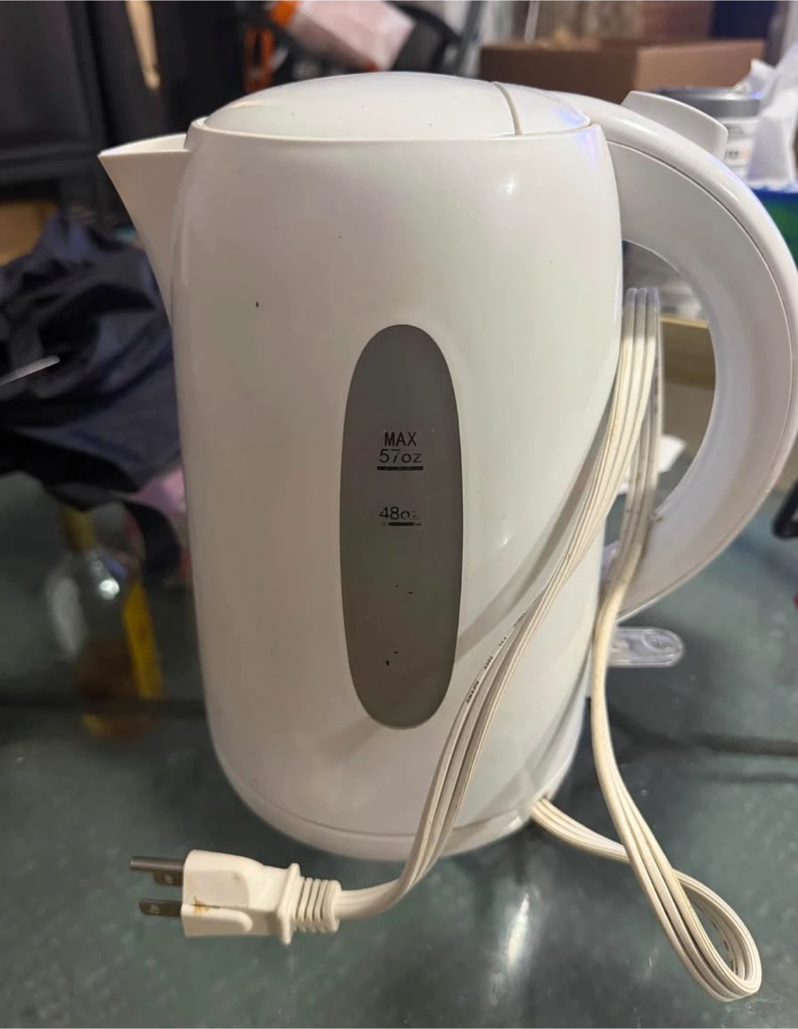 White Electric Kettle 57 oz