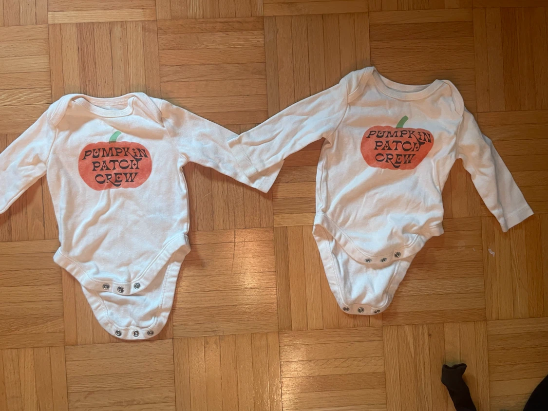 Thanksgiving themed twin outfits