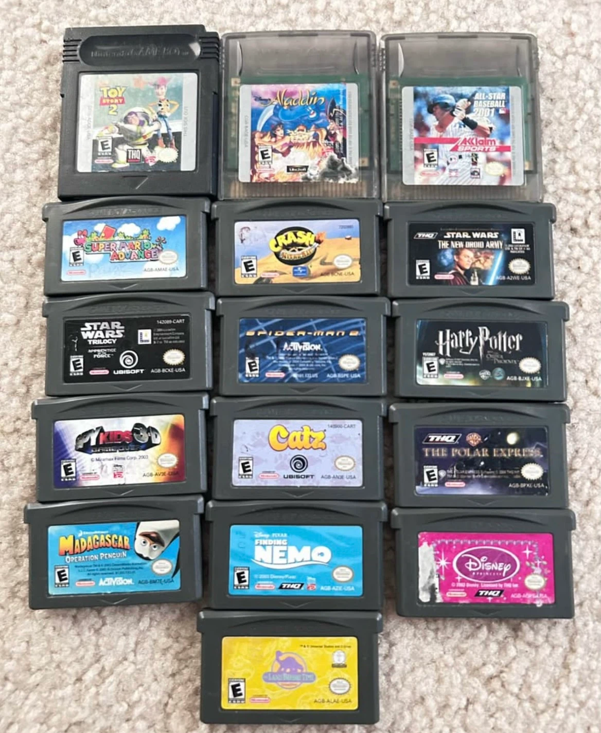 Nintendo Game Boy Colour & Advance Games Sale