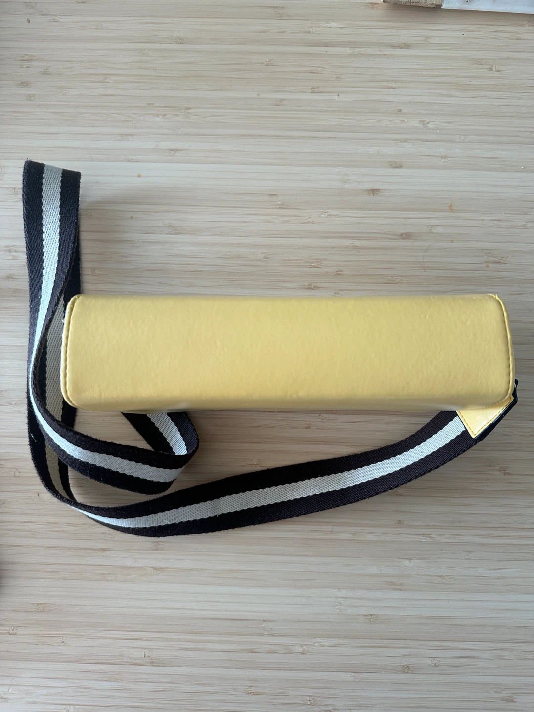 Yellow Bag with Striped Strap - photo 3