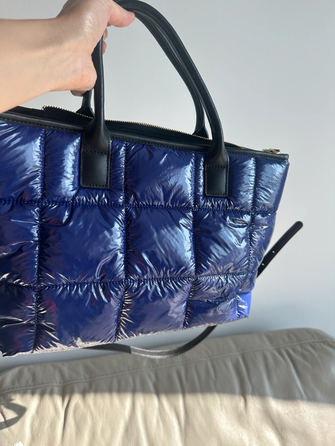 Blue Puffer Tote Bag - photo 3