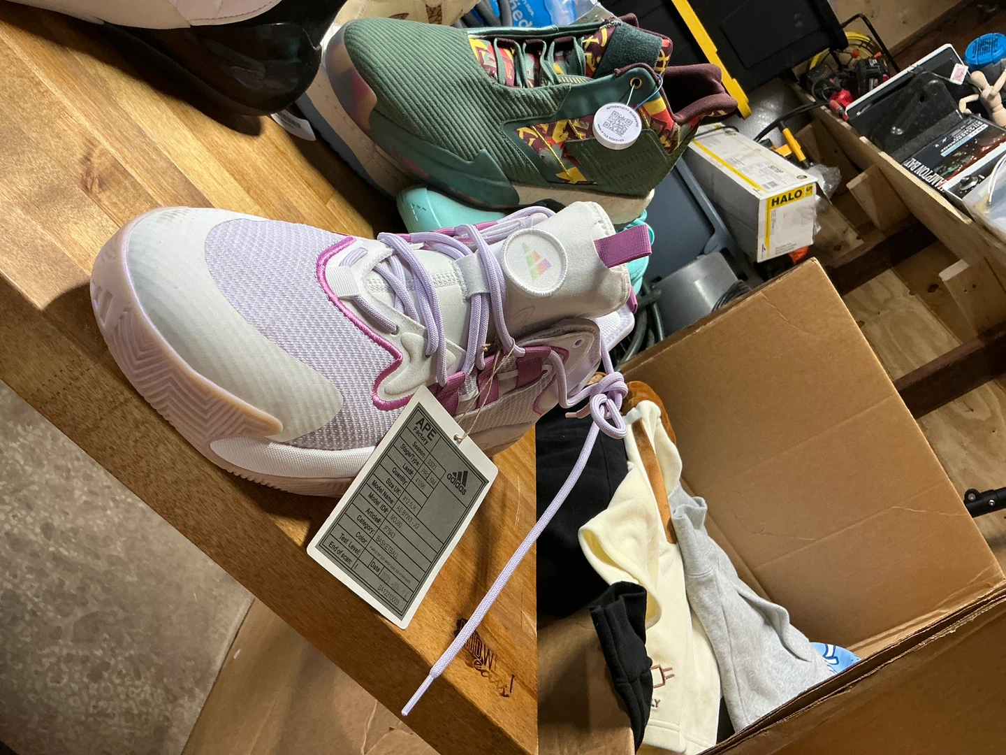 Adidas Lightstrike Lavender Basketball Shoes