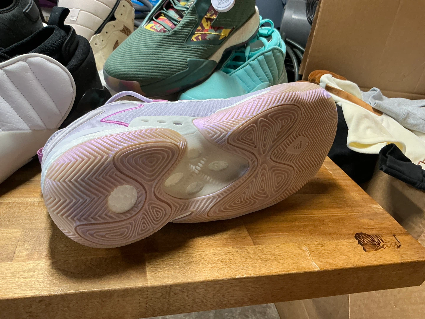 Adidas Lightstrike Lavender Basketball Shoes - photo 3
