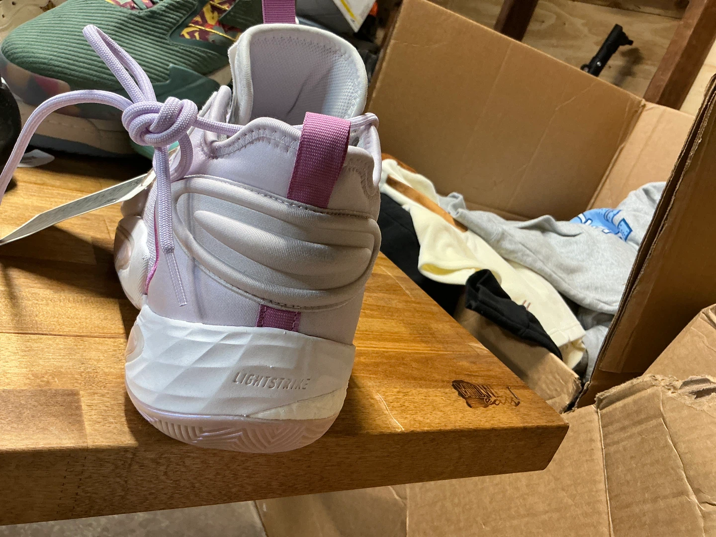 Adidas Lightstrike Lavender Basketball Shoes - photo 4