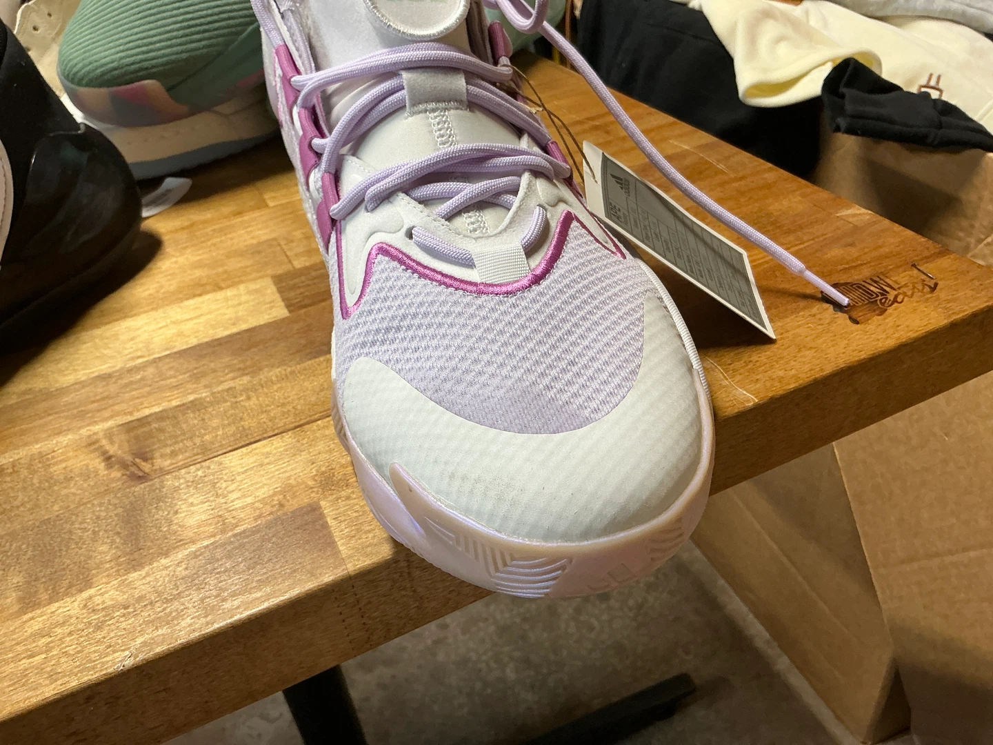 Adidas Lightstrike Lavender Basketball Shoes - photo 5