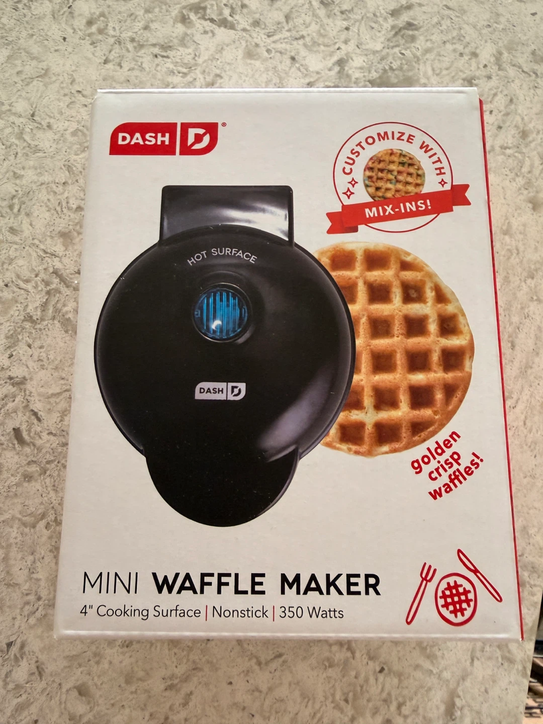 Dash Mini Waffle Maker - 4" Nonstick