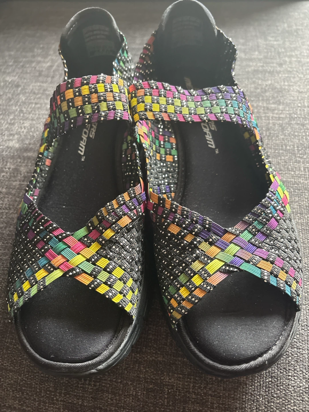 Skechers Women's Woven Memory Foam Sandals