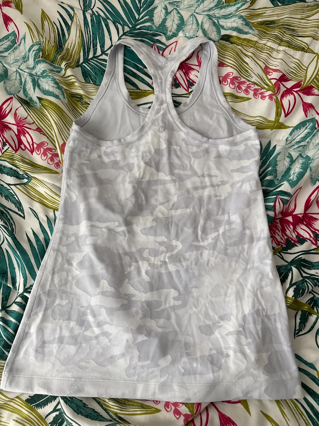 Lululemon White Camo Tank Top