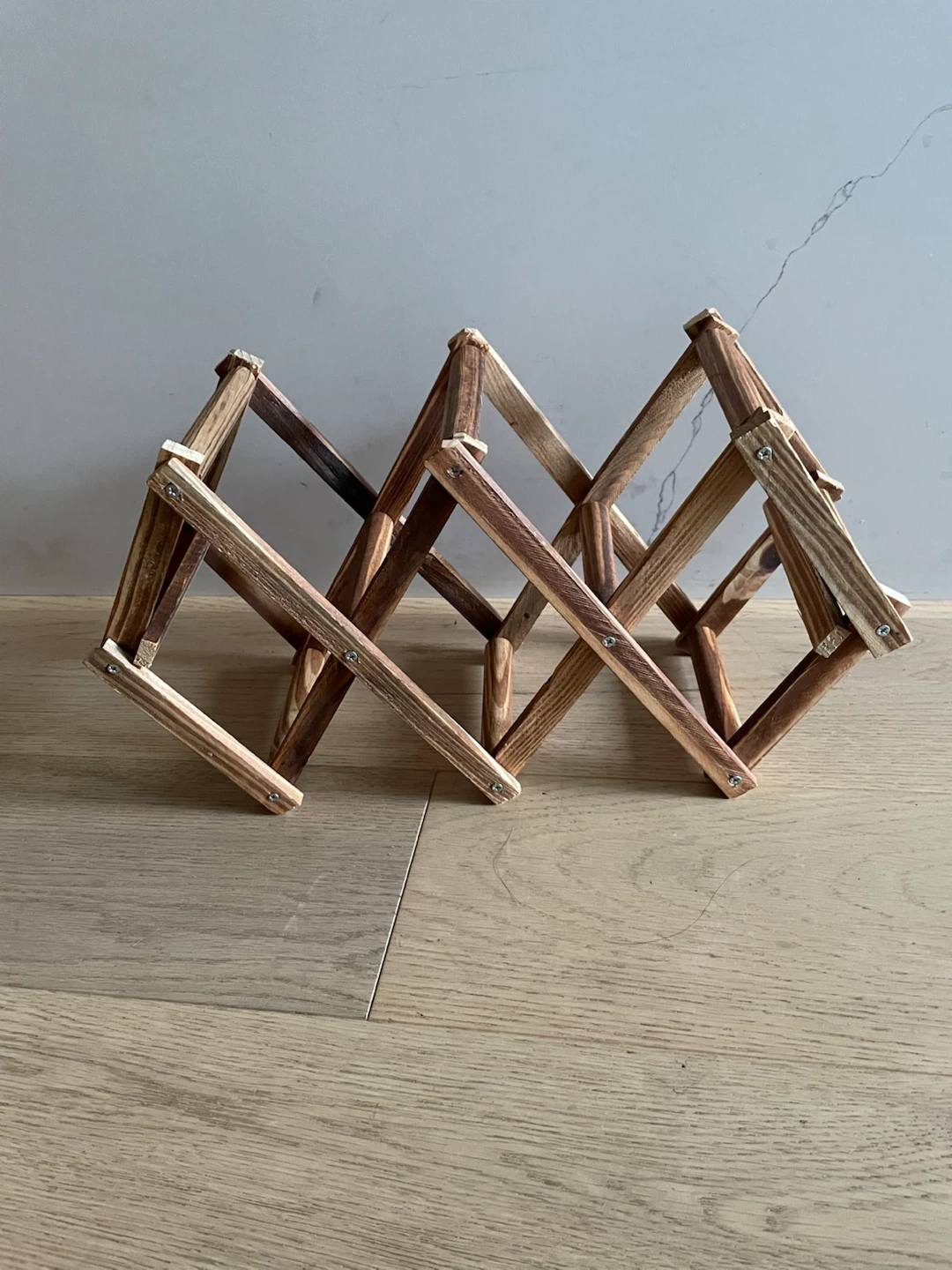 Wooden Accordion Wine Rack