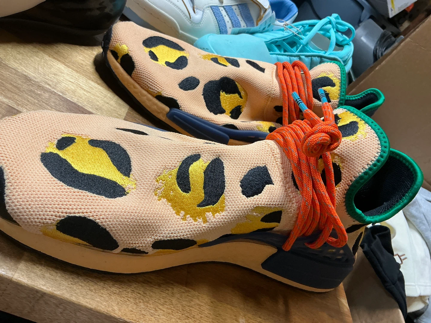 Adidas Humanrace NMD Pharrell Williams Leopard Print Sneakers