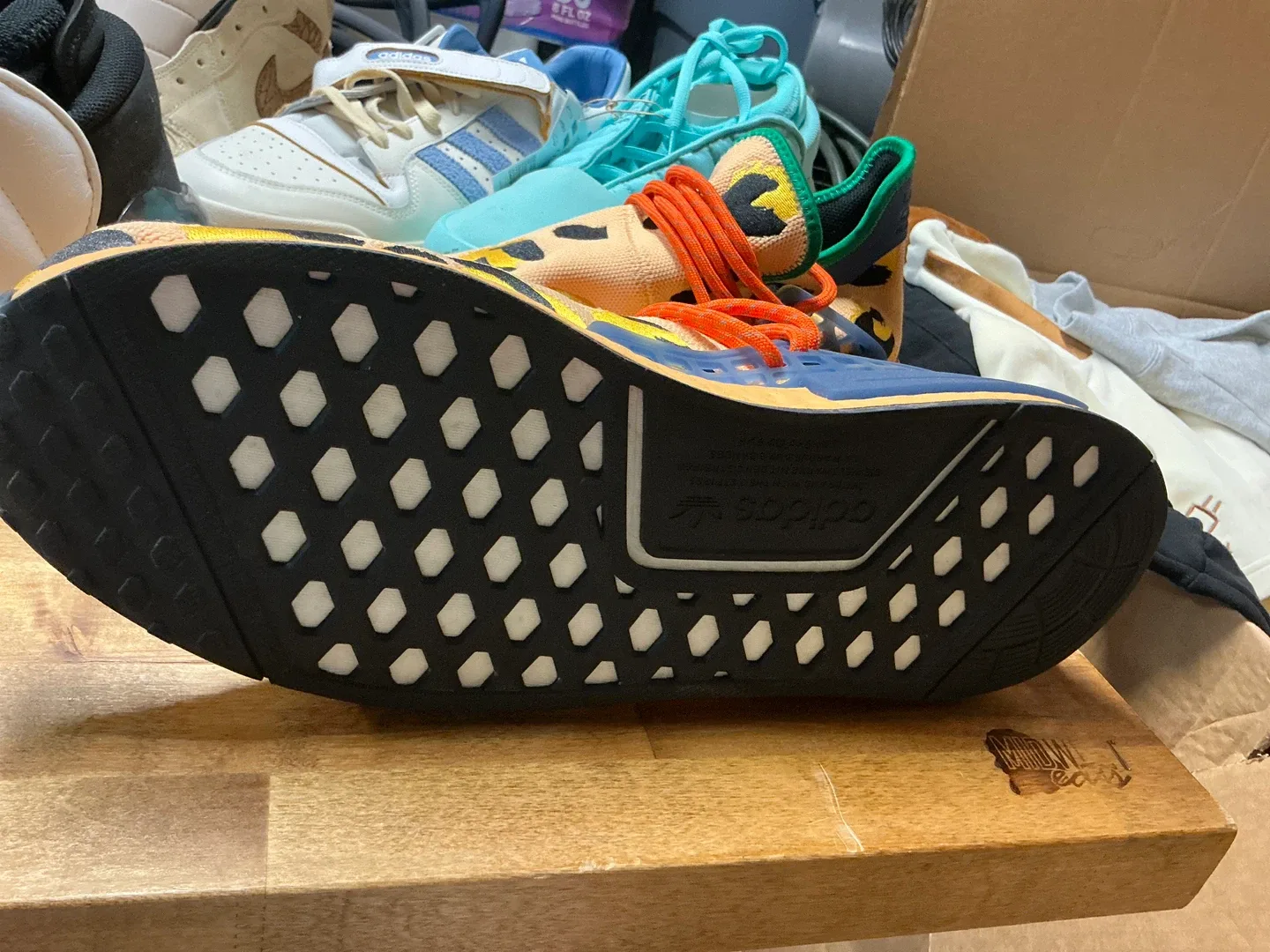 Adidas Humanrace NMD Pharrell Williams Leopard Print Sneakers - photo 5