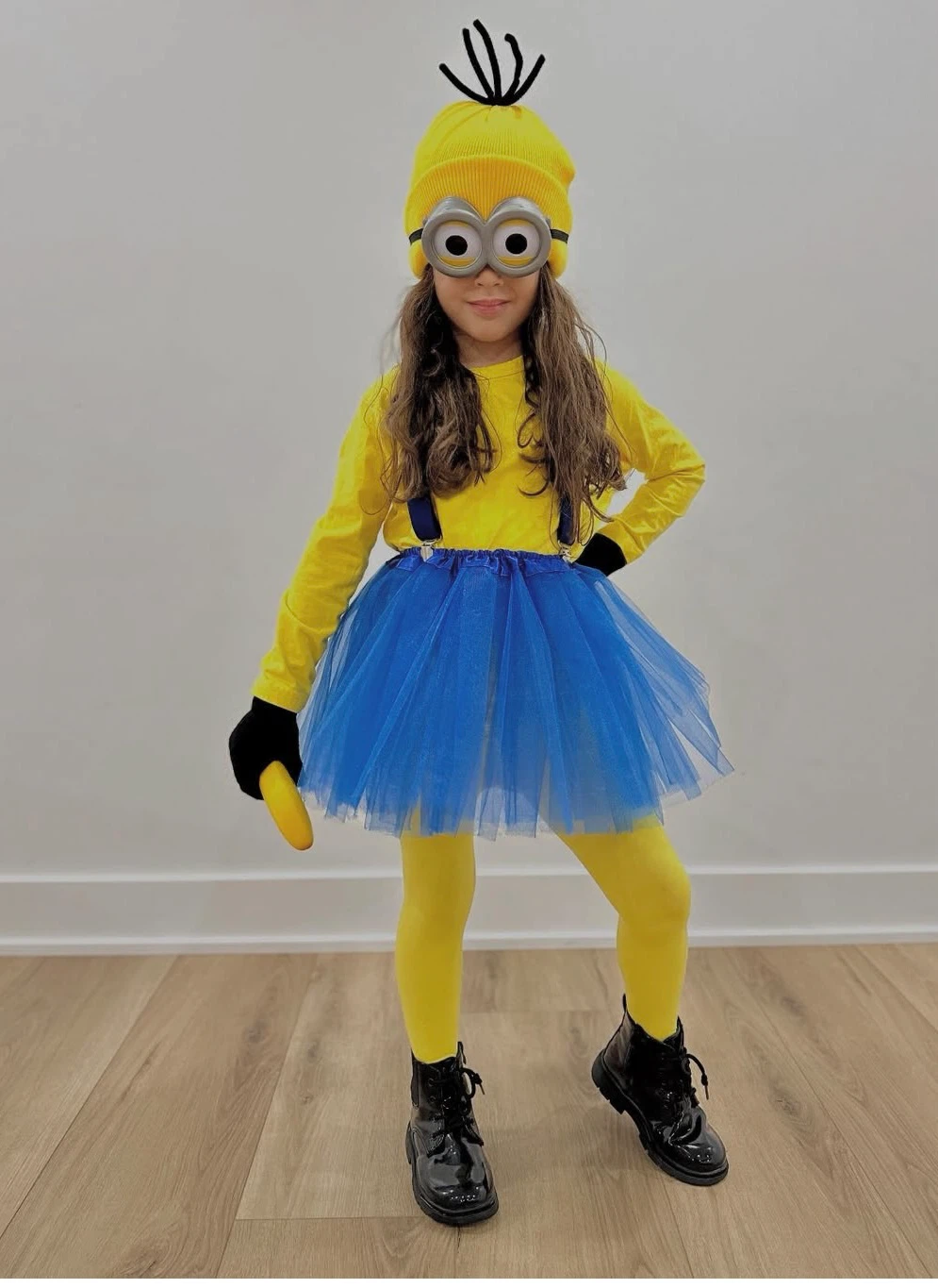 Toddler girl minion costume