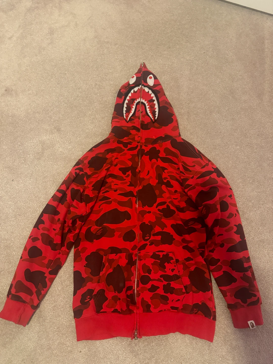 Red bape hoodie
