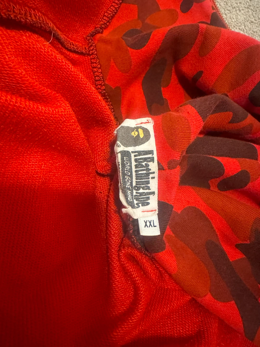 Red bape hoodie - photo 5