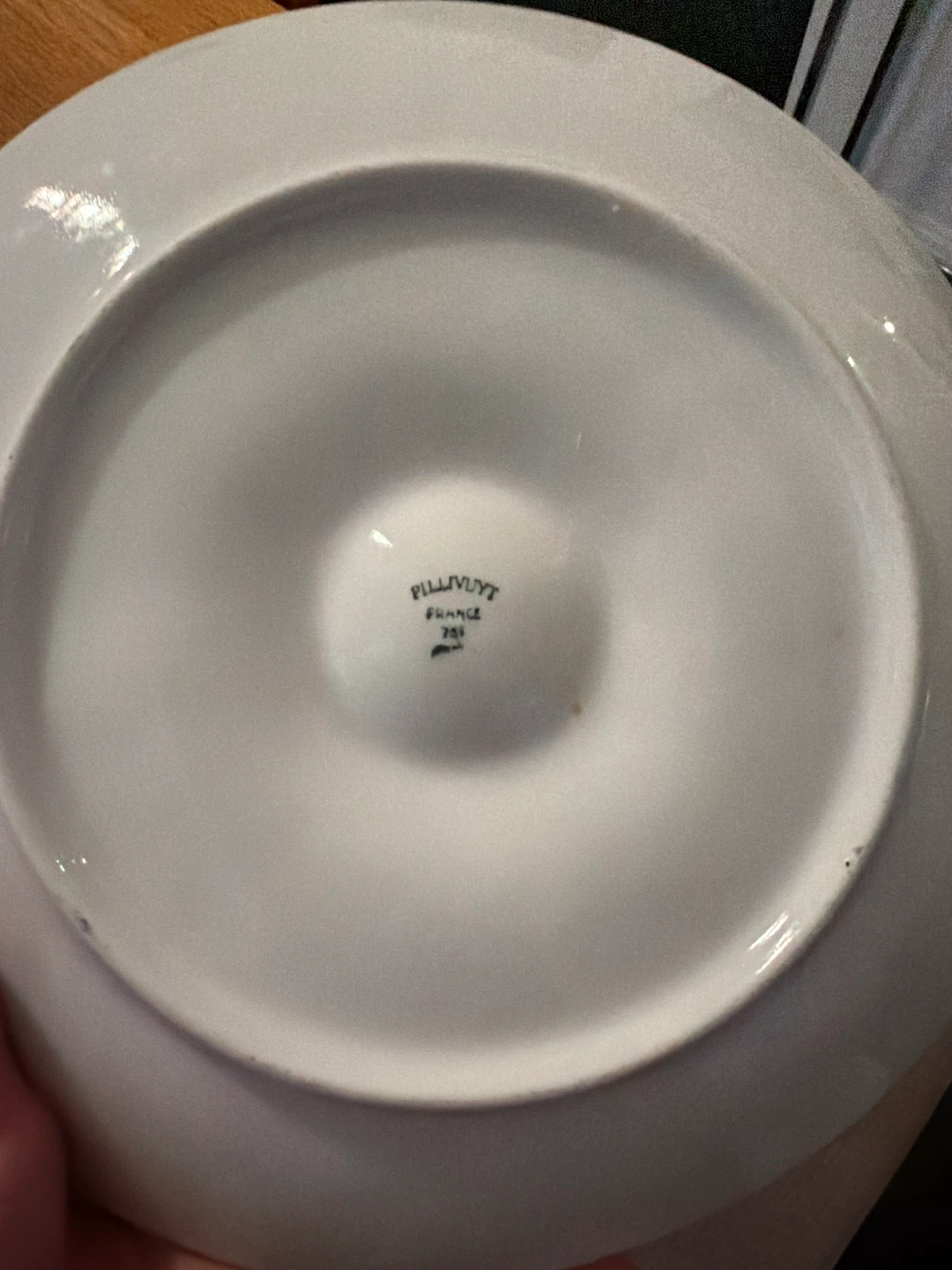 Set of 5 Vintage Pillivuyt France White Porcelain Oyster Plates - photo 3