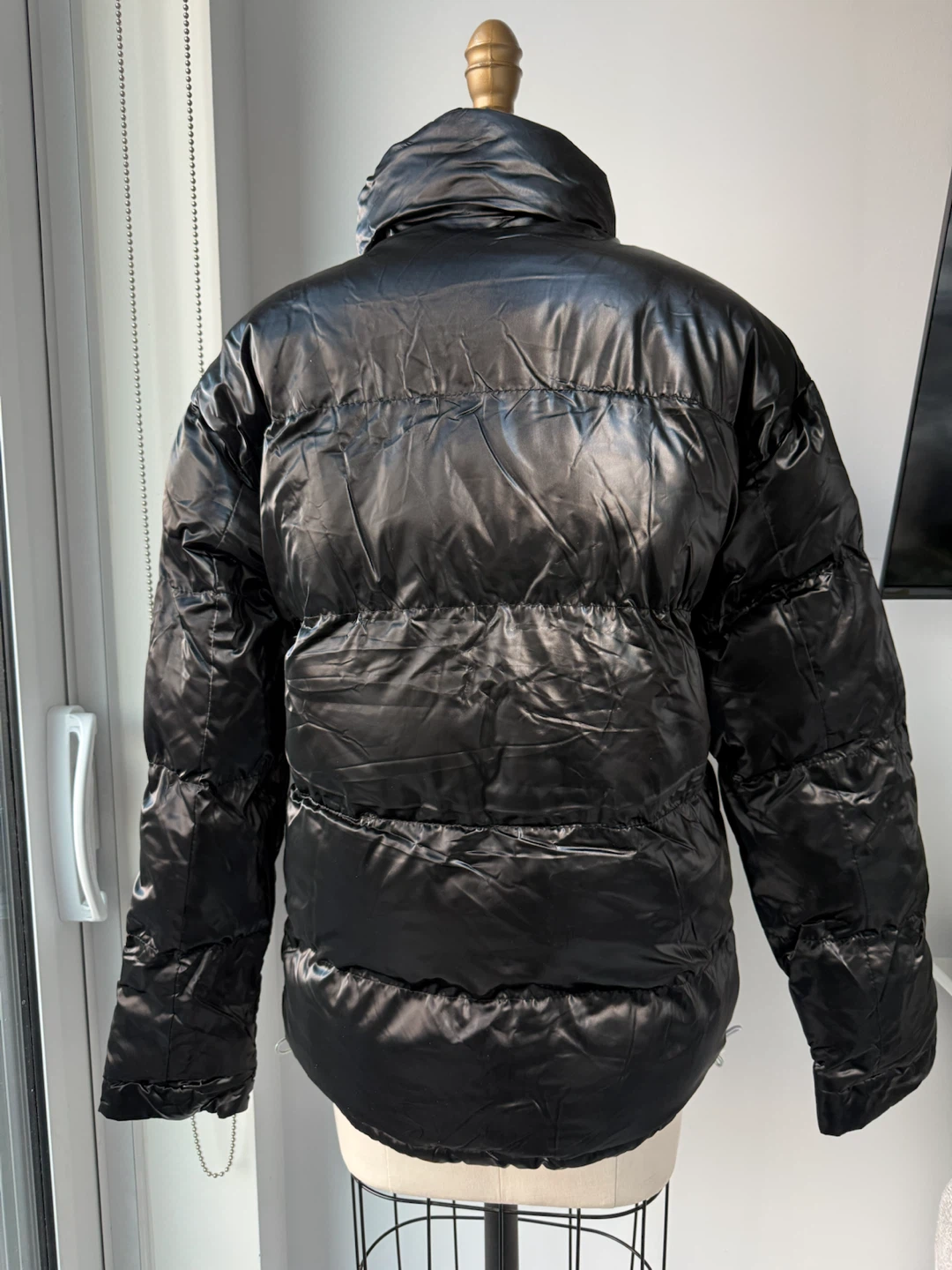 Black Puffer Jacket size small - photo 2