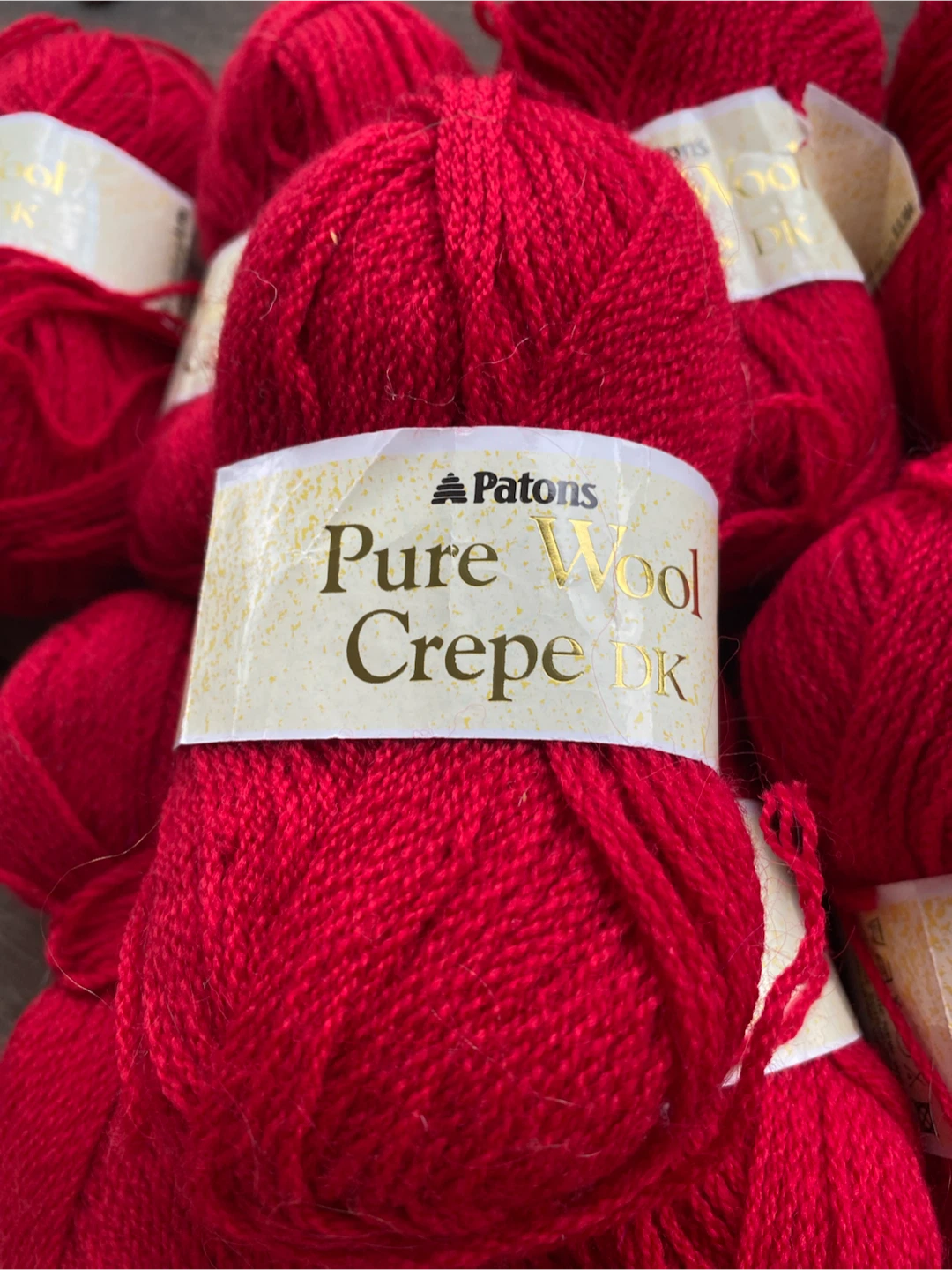 Patons 100% Pure Wool Crepe DK Yarn, Lot of 9 - photo 2