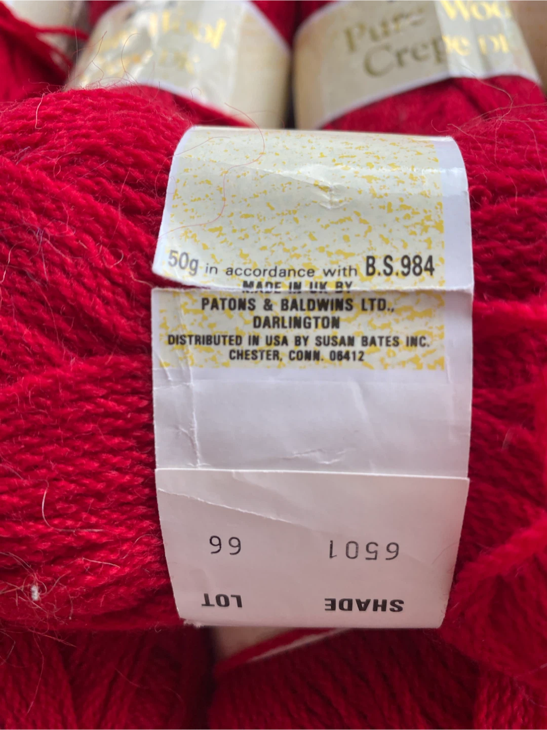 Patons 100% Pure Wool Crepe DK Yarn, Lot of 9 - photo 3
