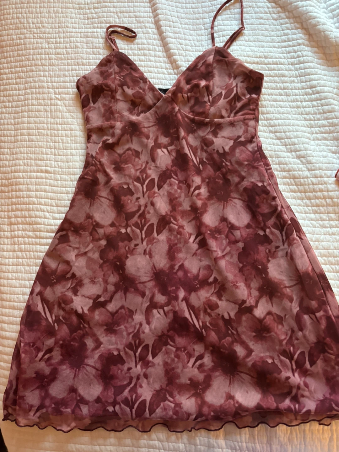 Floral Mesh Slip Dress - photo 2