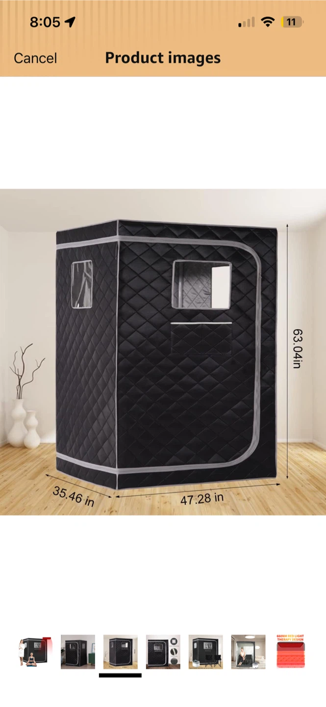 Portable Infrared Sauna Tent for 2 person or 1 person - photo 5